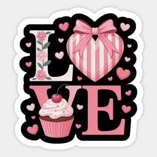 Concha Love Valentine's Day Mexican Sweet Pan Dulce Lover Sticker